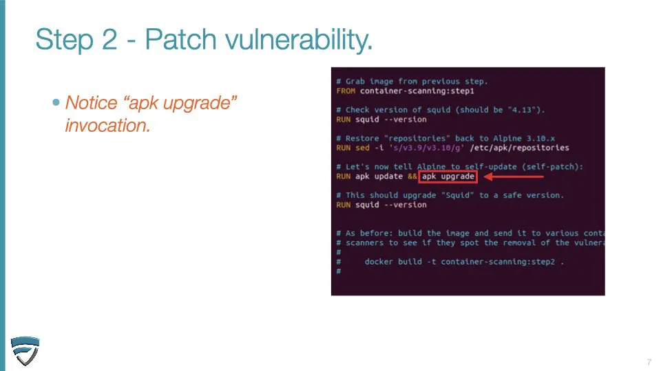 Step 2 - Patch Vulnerability