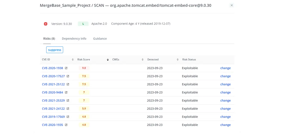 CVEs—one of which has a very high risk score